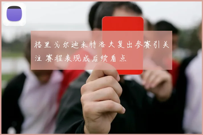 格里戈尔迪米特洛夫复出参赛引关注 赛程表现成后续看点