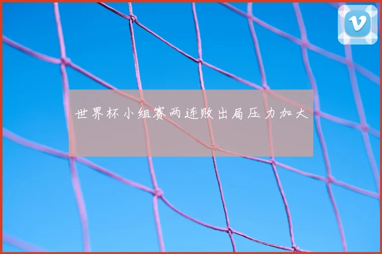 世界杯小组赛两连败出局压力加大